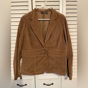 Ana lightweight tan corduroy jacket, size XL.